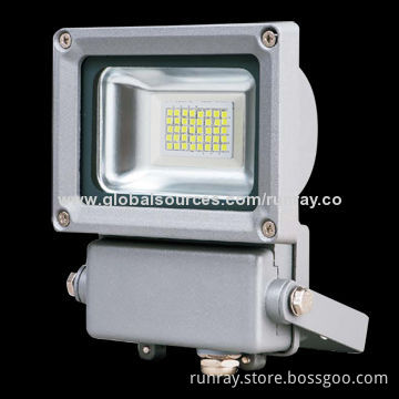 20W LED Floodlight with 85-265V AC or 12-24V DC, Epistar 2835, PF >95%
